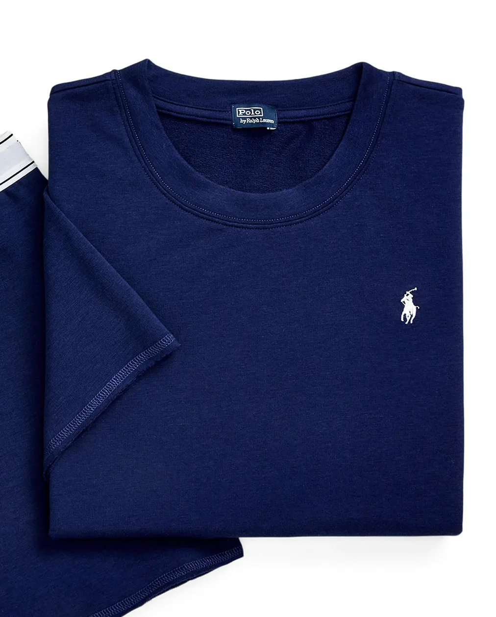 Granatowa krótka piżama z logo - Image #1