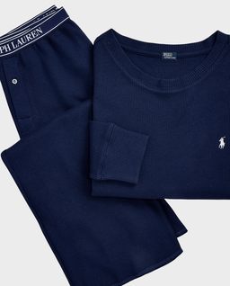 Długa granatowa piżama - Image #2