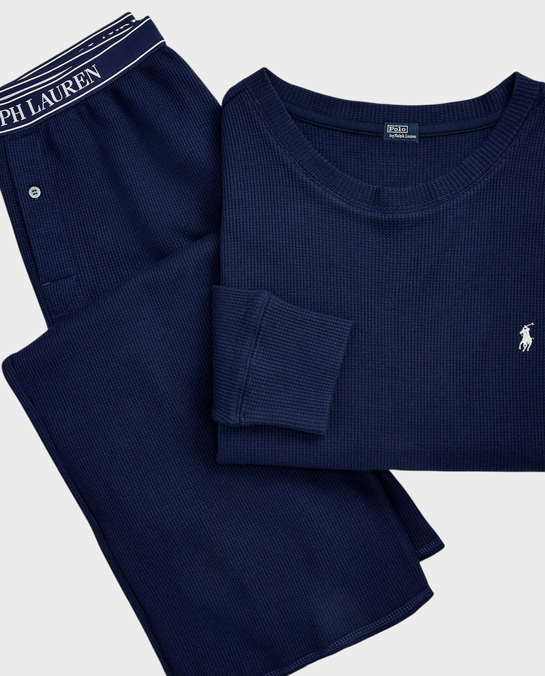 Długa granatowa piżama - Image #2