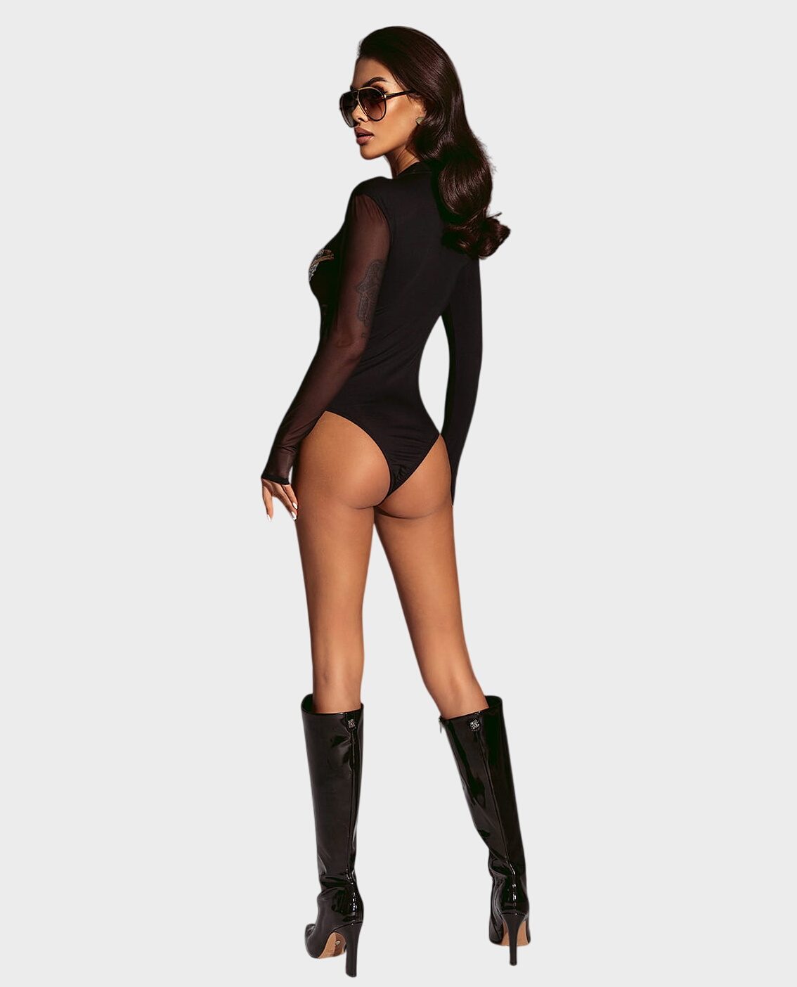 Asymetryczne body z ozdobną aplikacją #021 - Image #2