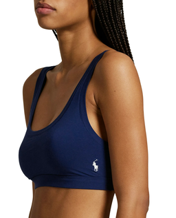 Granatowy biustonosz z logo - Image #4