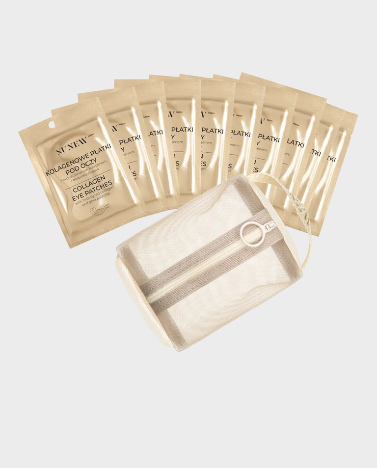 Zestaw z kolagenowymi płatkami pod oczy
