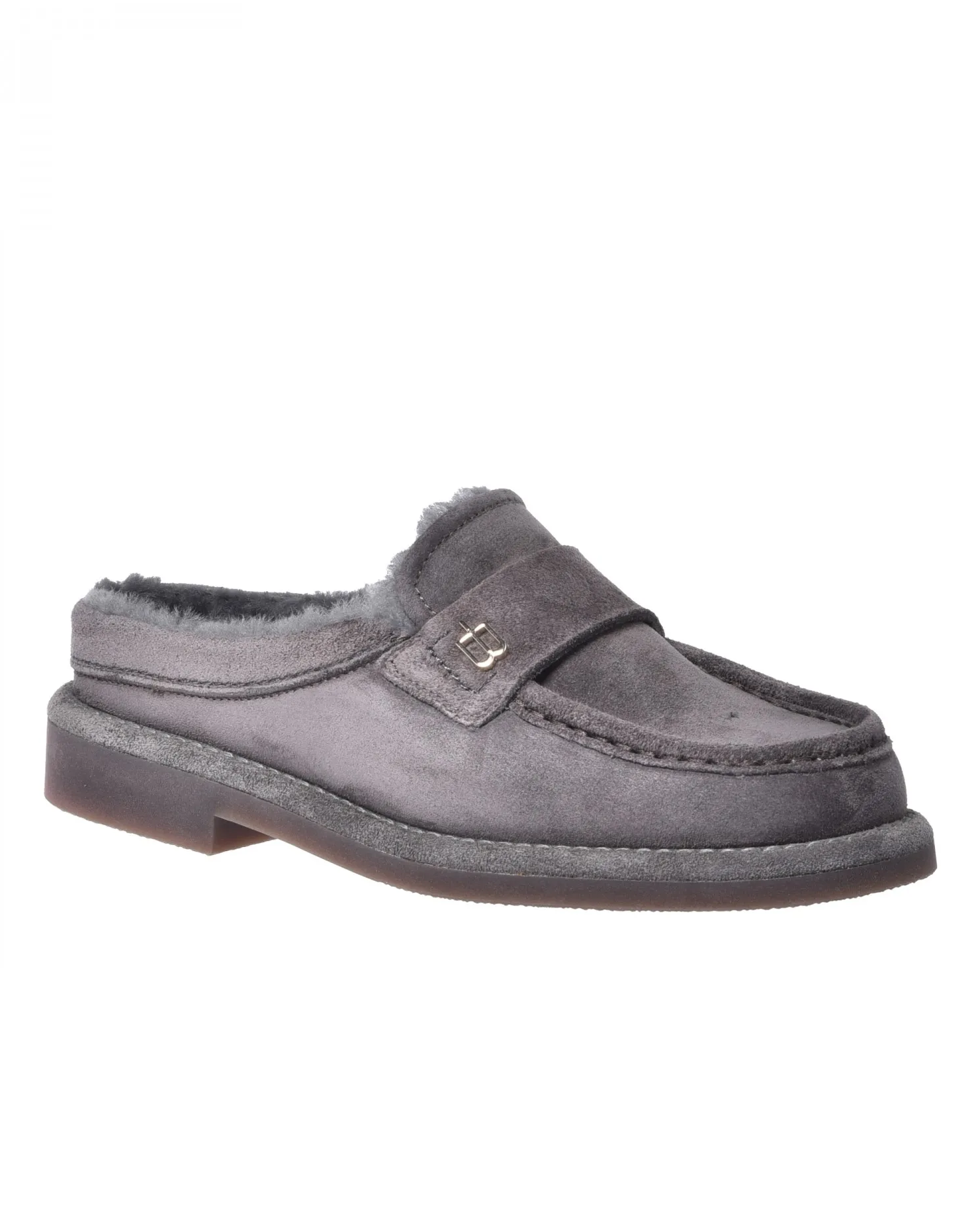 Zamszowe mule z ociepleniem - Image #1