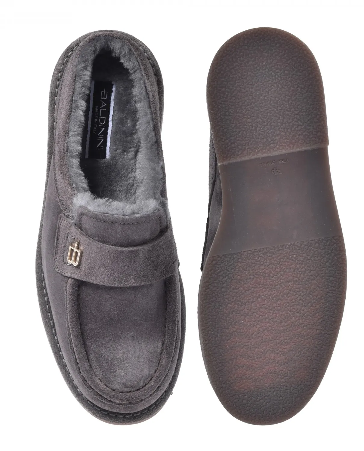 Zamszowe mule z ociepleniem - Image #3