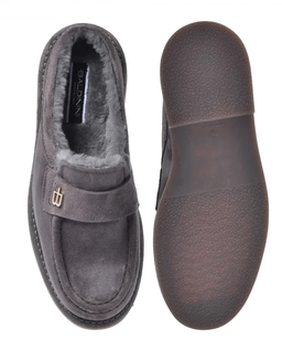 Zamszowe mule z ociepleniem - Image #3