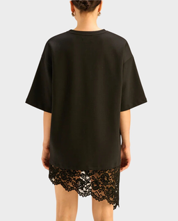 Czarna sukienka z koronkowym dołem Vic - Image #2