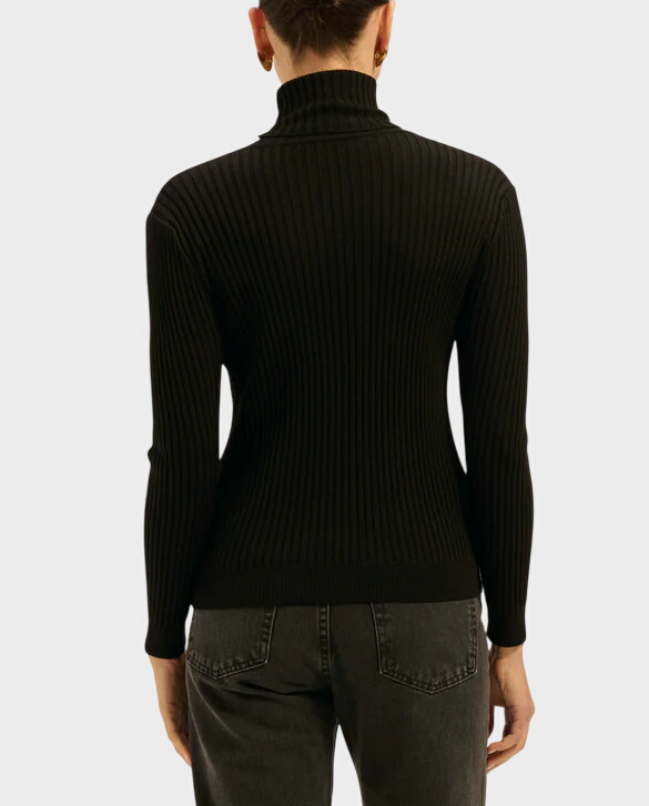 Czarny golf z wełny merino Vera - Image #2