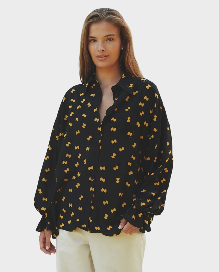 Czarna koszula Farfalle