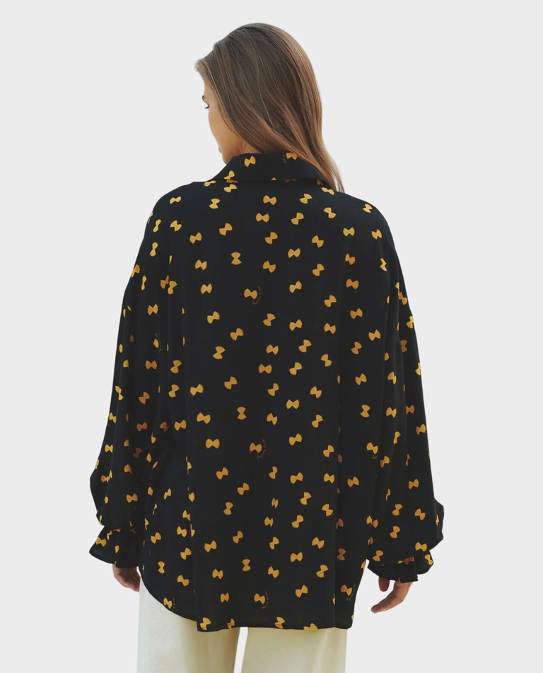 Czarna koszula Farfalle