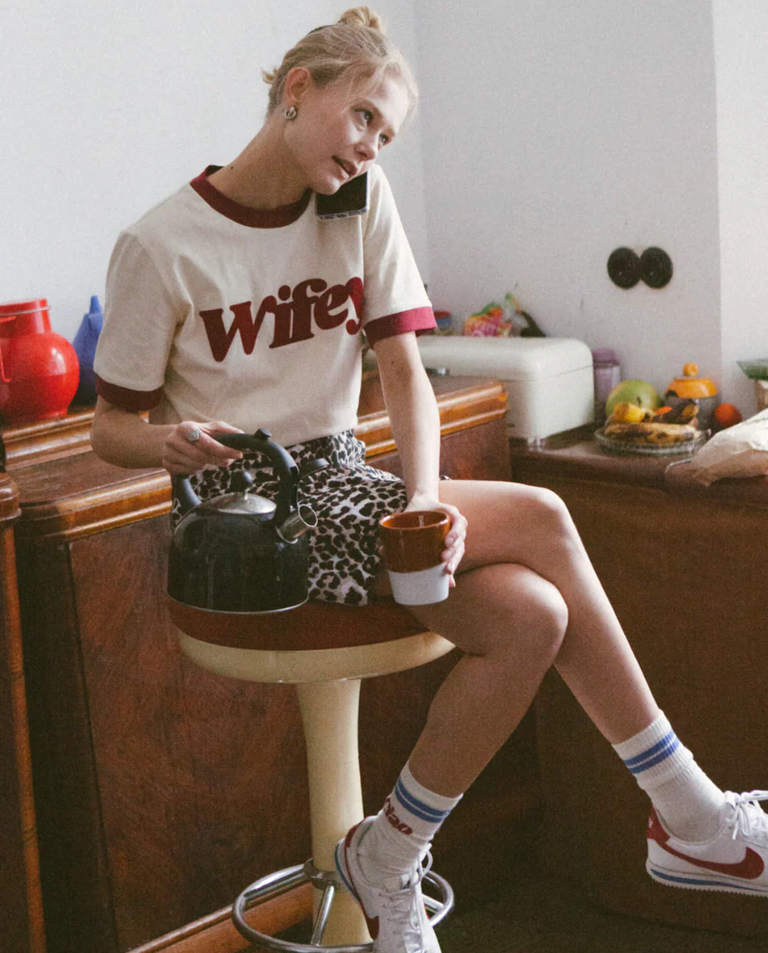 T-shirt Wifey Bordo - Image #2