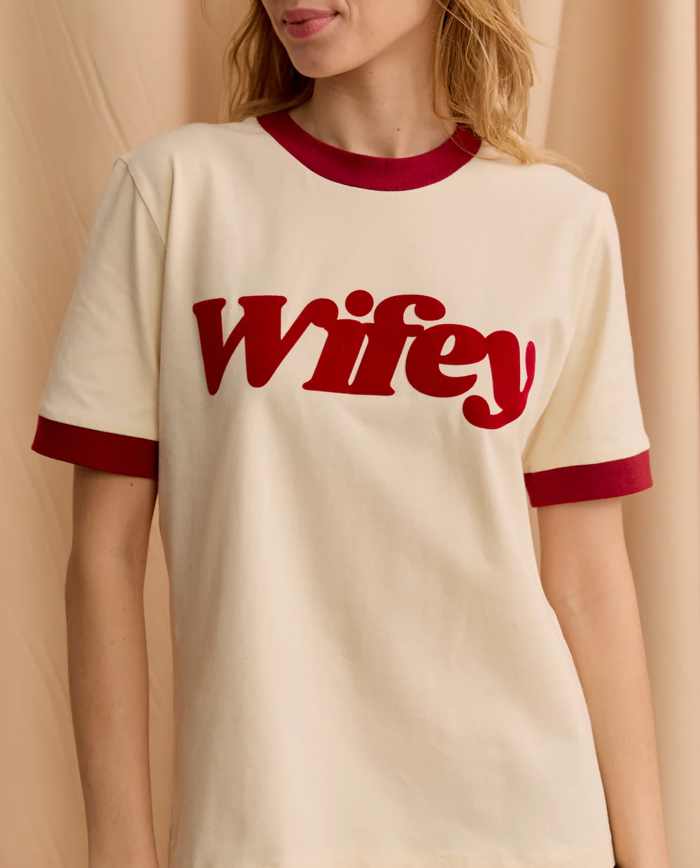 T-shirt Wifey Bordo - Image #3