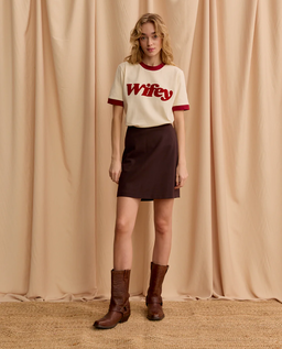 T-shirt Wifey Bordo - Image #4