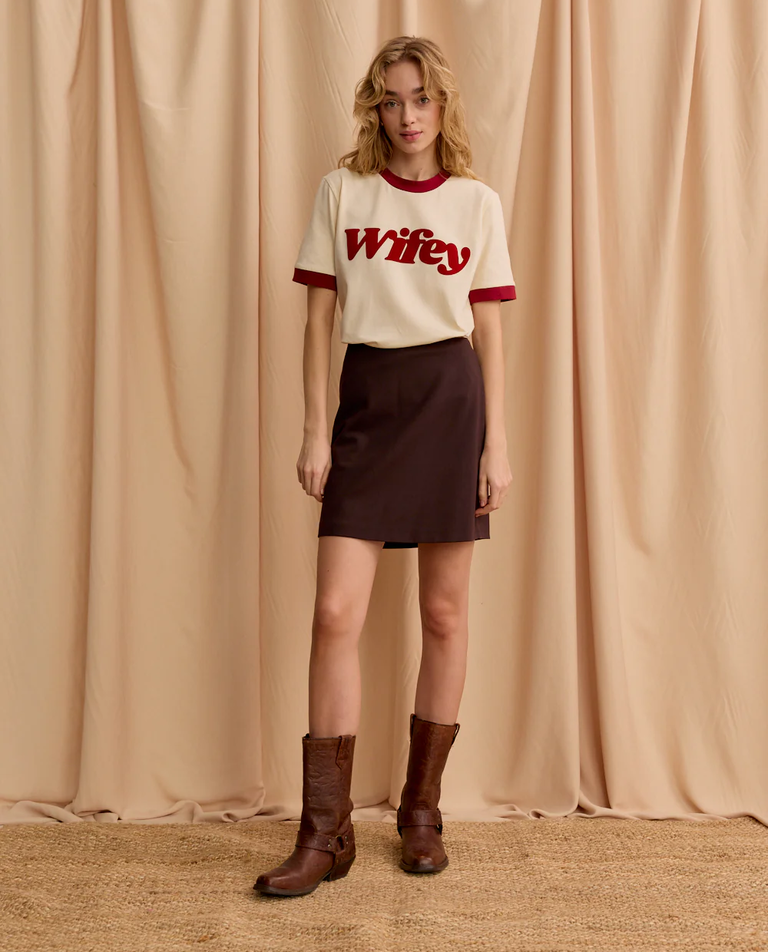 T-shirt Wifey Bordo - Image #4