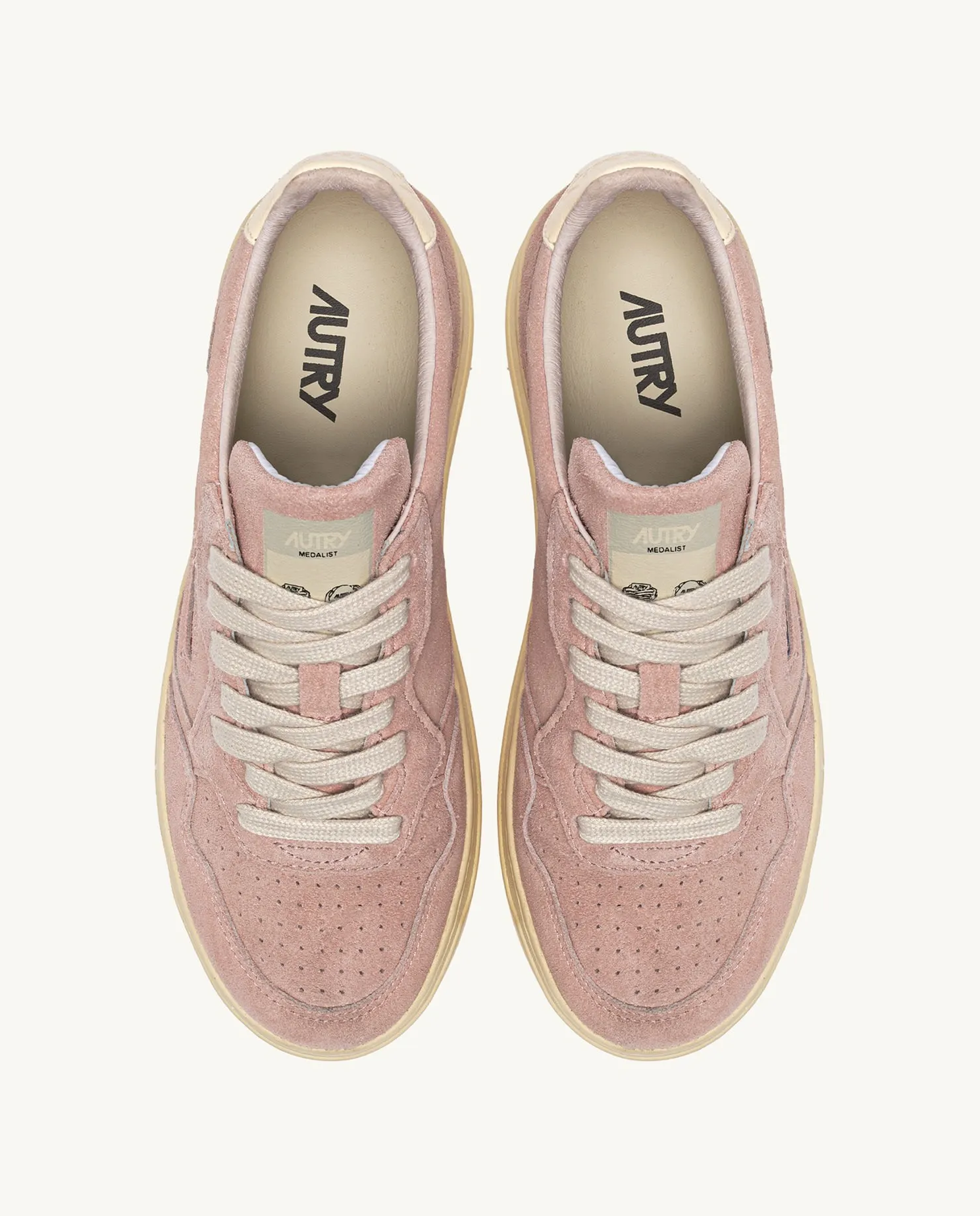 Różowe skórzane sneakersy Medalist - Image #3