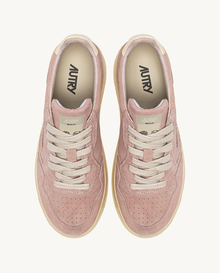 Różowe skórzane sneakersy Medalist - Image #3