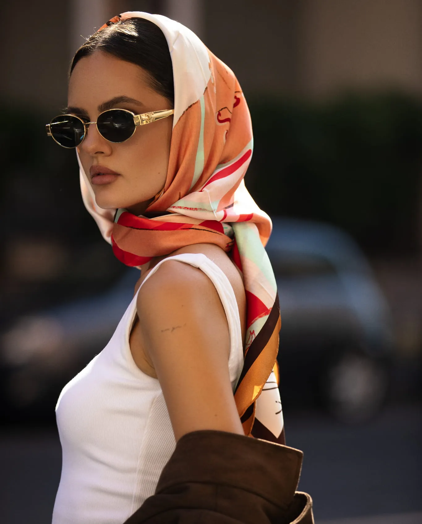 Jedwabna apaszka Dolce Vita S - Image #2