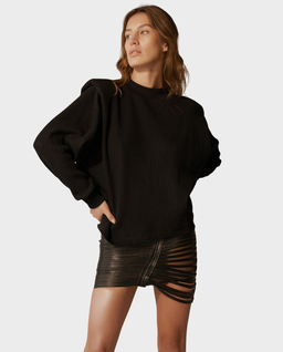 Skórzana spódnica mini Asteria - Image #4