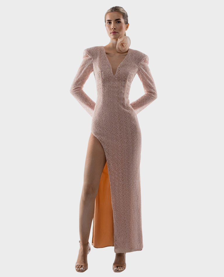 Długa sukienka z rozcięciem CECIL - Image #2