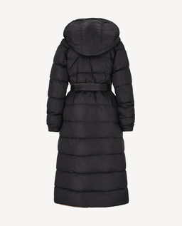 Długa czarna kurtka Monteluce - Image #2