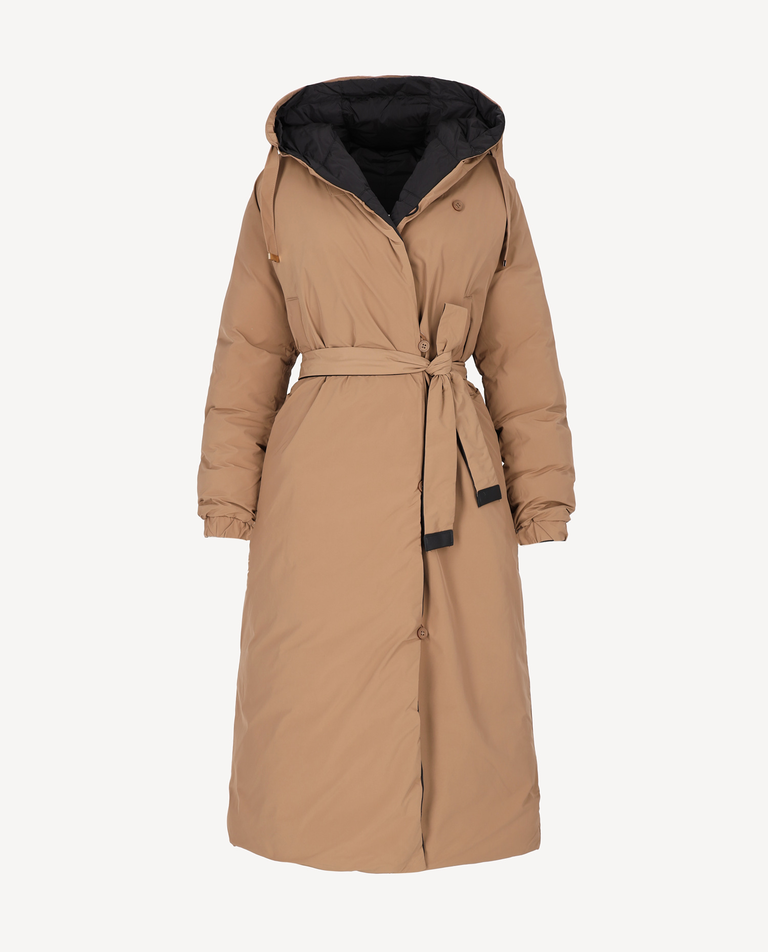 Długa czarna kurtka Monteluce