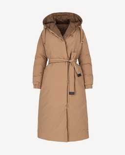 Długa brązowa kurtka Monteluce - Image #1