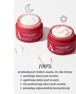 Zestaw kremów pod oczy i na powieki dzień/noc Pepti&Rise i Pepti&Renew 2x10ml - Image #2