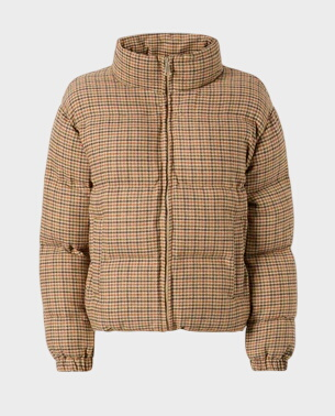 Brązowa kurtka w pepitkę Maddy - Image #0