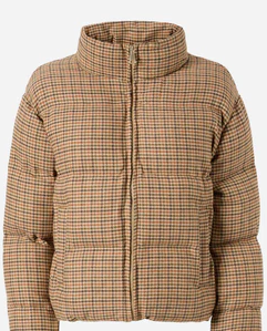 Brązowa kurtka w pepitkę Maddy - Image #1