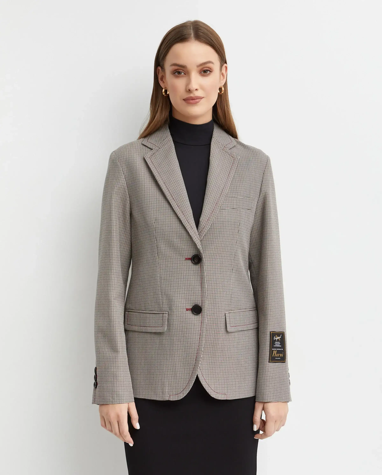 Szara wełniana marynarka