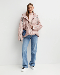 Różowa kurtka puchowa - Image #2