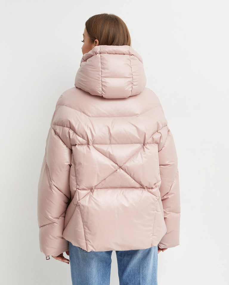 Różowa kurtka puchowa - Image #3