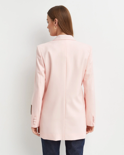 Różowa marynarka z kontrastującym kołnierzem - Image #4