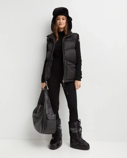 Czarny prążkowany golf - Image #5