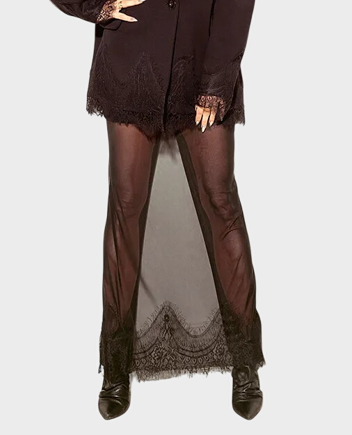 Tiulowa spódnica z koronką Noctis - Image #0