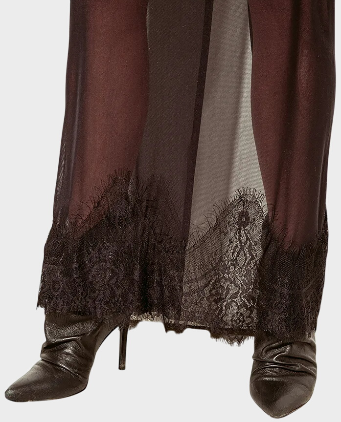 Tiulowa spódnica z koronką Noctis - Image #3