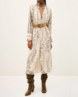 Kremowa sukienka Sahara w wzorem - Image #0