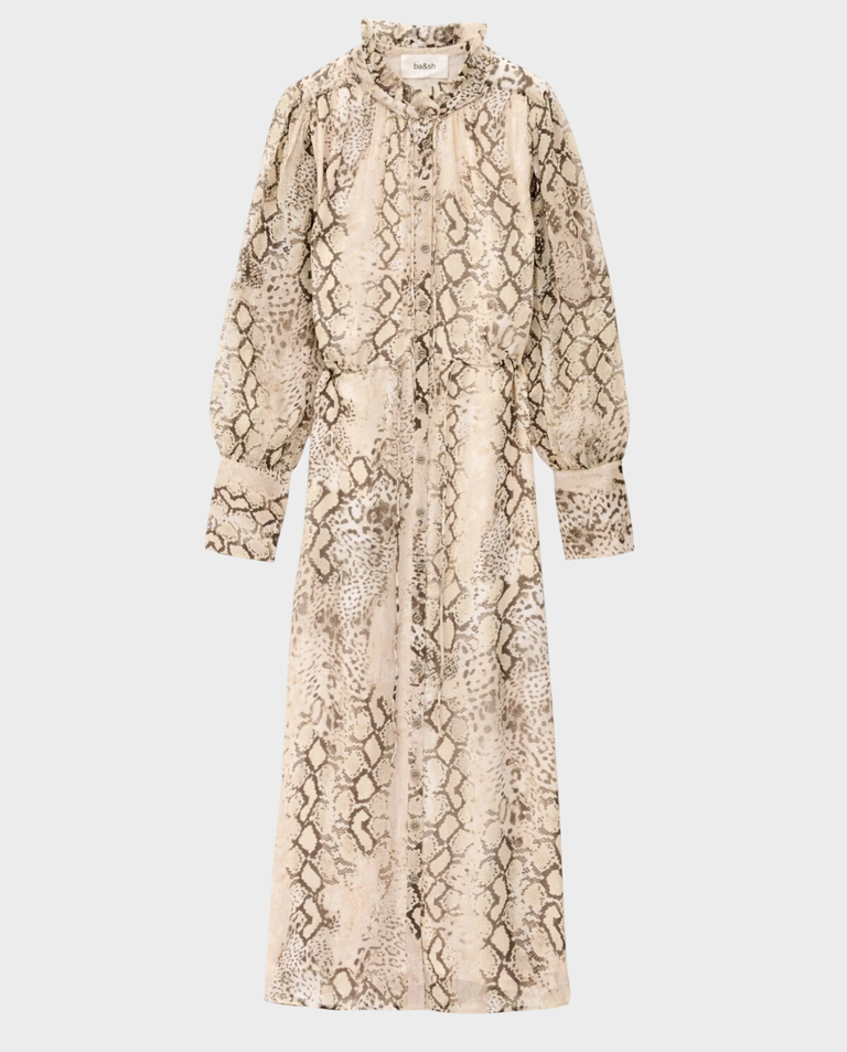 Kremowa sukienka Sahara w wzorem - Image #3