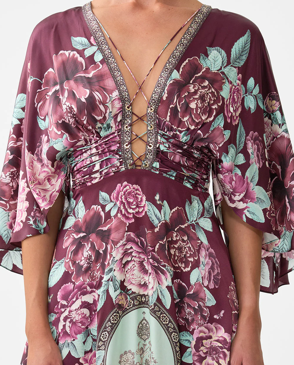 Jedwabna sukienka maxi - Image #4