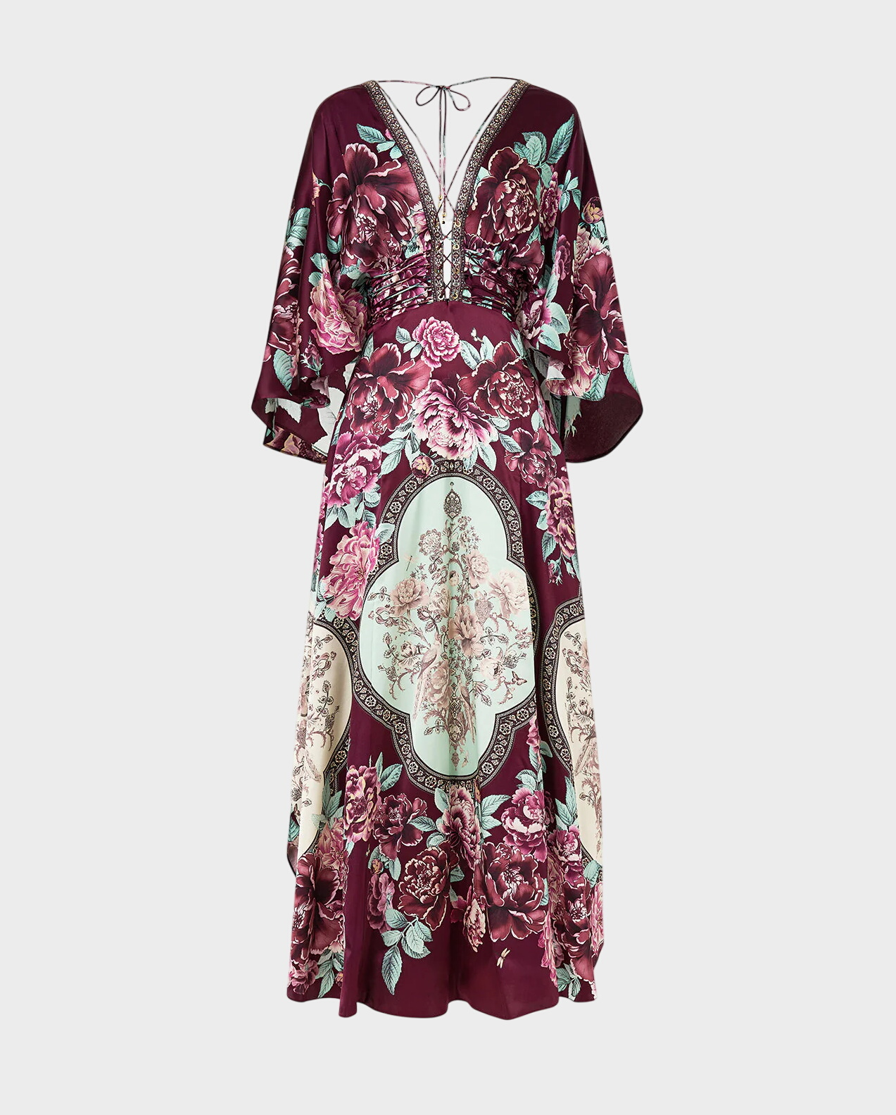 Jedwabna sukienka maxi - Image #1