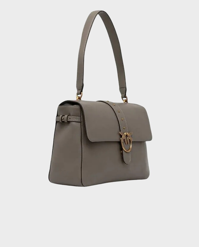 Szara duża torebka Love One Extra Slouchy Vitello Morbido - Image #1