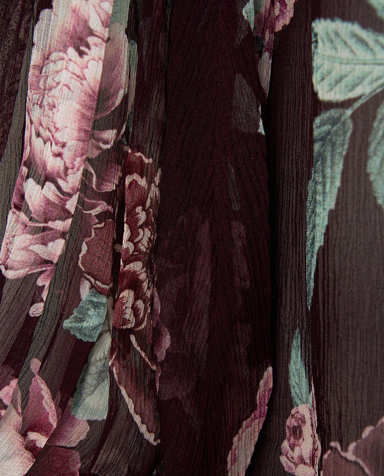 Jedwabna koszula w kwiaty - Image #5