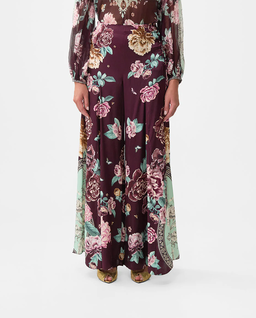 Jedwabne spodnie w kwiaty - Image #0