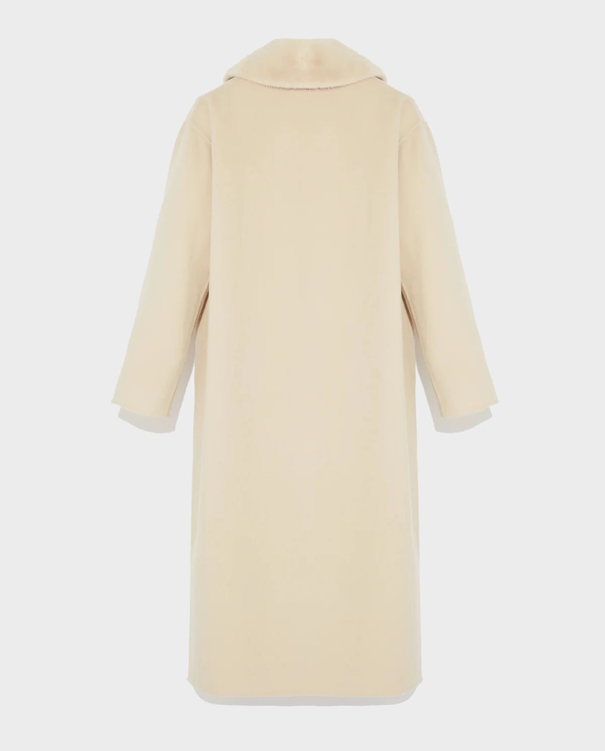 Wełniany płaszcz z futrzanym kołnierzem Manteau - Image #1