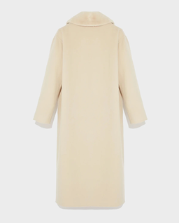 Wełniany płaszcz z futrzanym kołnierzem Manteau - Image #1