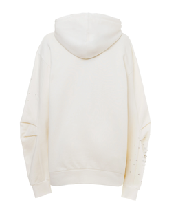 Kremowa bluza z kapturem - Image #2