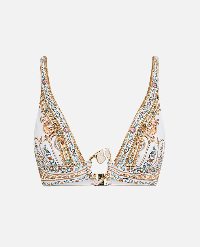 Biały top od bikini