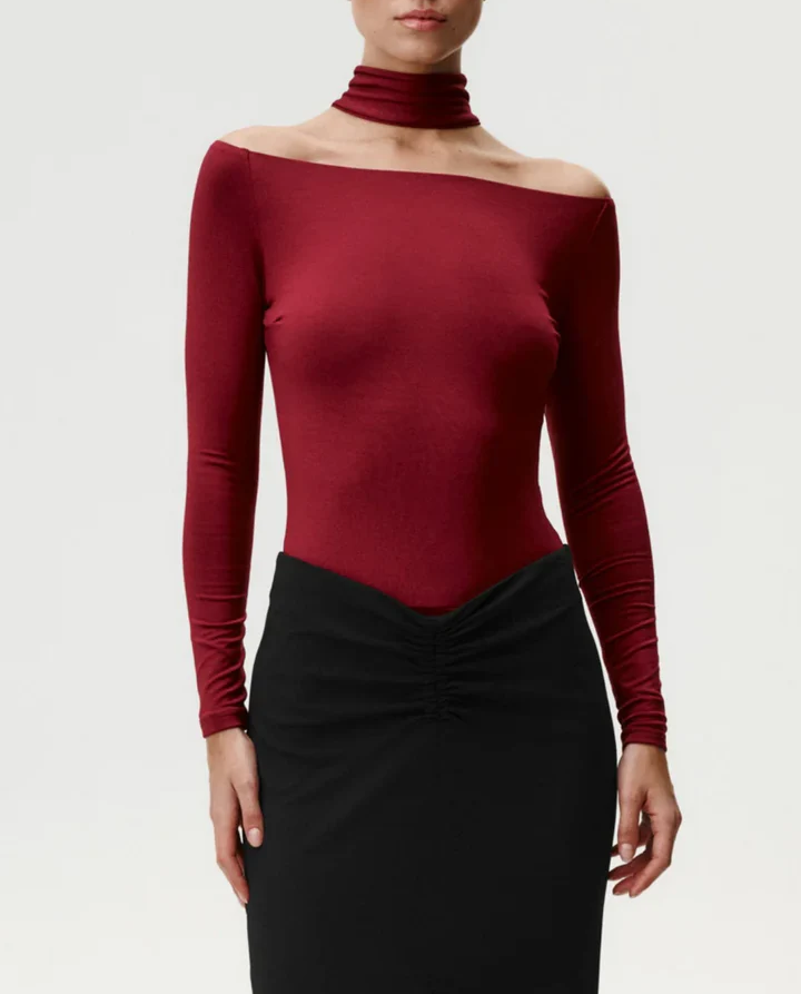 Burgundowe body Drunk In Love - Image #4