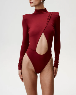 Burgundowe body Supermodel Secrets - Image #3