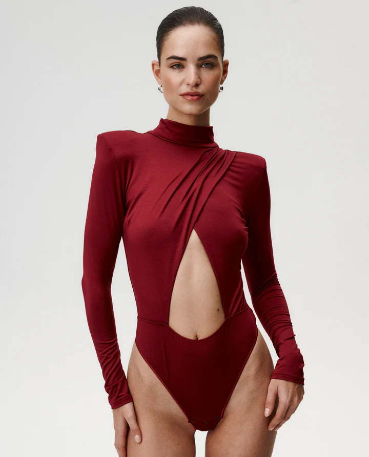 Burgundowe body Supermodel Secrets