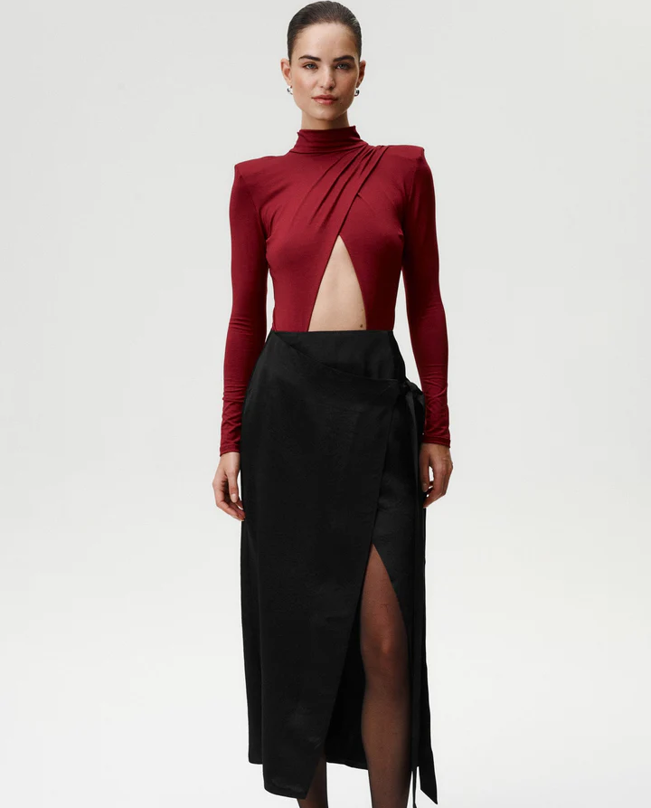 Burgundowe body Supermodel Secrets - Image #5